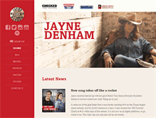 Tablet Screenshot of jaynedenham.com